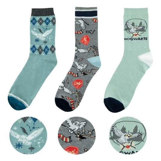 Harry Potter Socks 3-Pack Hedwig 4895205611221