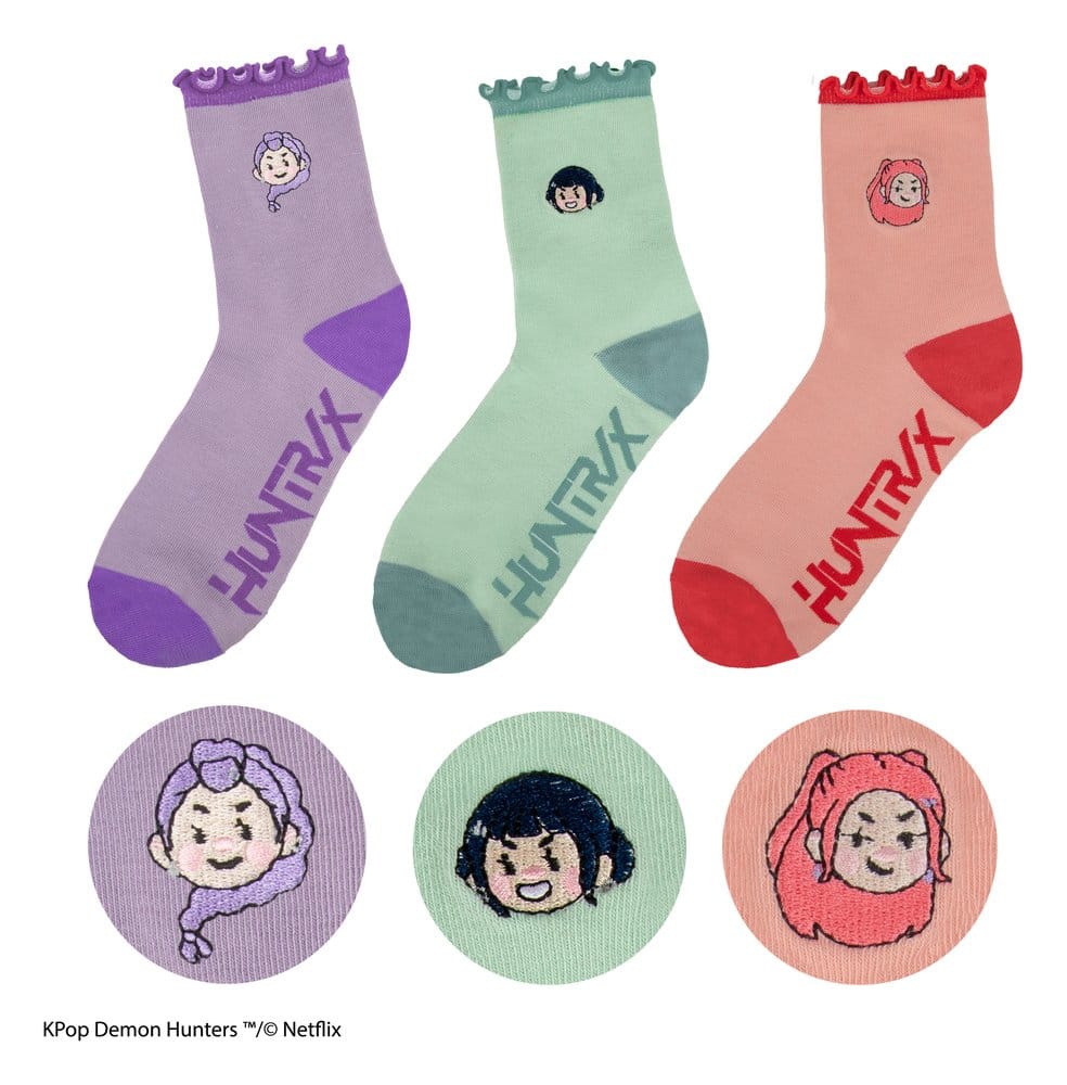 KPop Demon Hunters Socks Set of 3 HUNTR/X 4895205624870