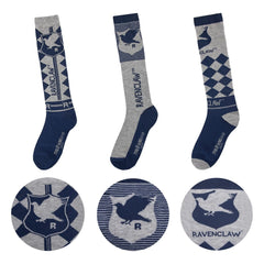 Harry Potter Knee-high socks 3-Pack Ravenclaw 4895205609235