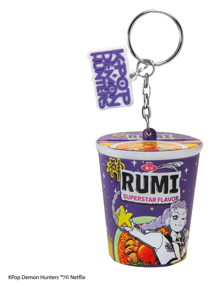 KPop Demon Hunters Squishy Keychain Rumi Superstar Flavor Noodles 4895205625259