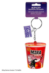 KPop Demon Hunters Squishy Keychain Mira Spice Queen Noodles 4895205625266