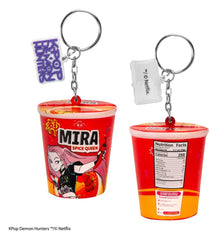 KPop Demon Hunters Squishy Keychain Mira Spice Queen Noodles 4895205625266