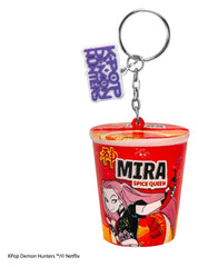 KPop Demon Hunters Squishy Keychain Mira Spice Queen Noodles 4895205625266