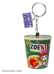 KPop Demon Hunters Squishy Keychain Zoey Hamburger Noodles 4895205625273