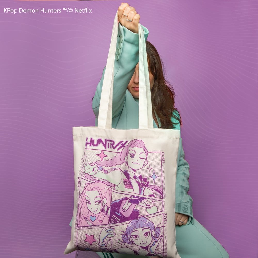 KPop Demon Hunters Tote Bag A battle for the fans 4895205625556