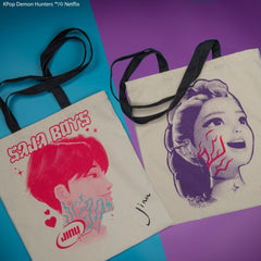 KPop Demon Hunters Tote Bag Rumi & Jinu 4895205625563