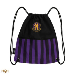 Wednesday Drawstring Bag Nevermore Academy Purple 4895205613225