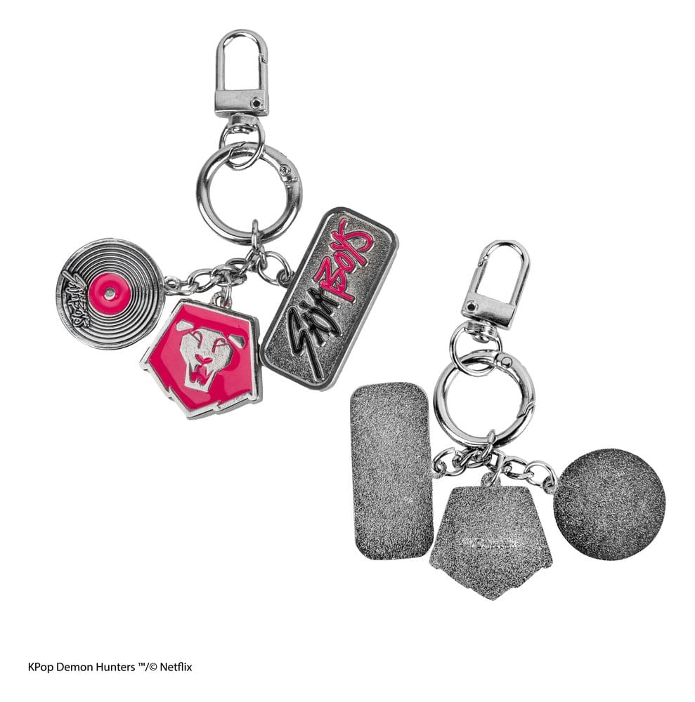 KPop Demon Hunters Charm Keychain Saja Boys 4895205625617