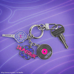 KPop Demon Hunters Charm Keychain HUNTR/X 4895205625624