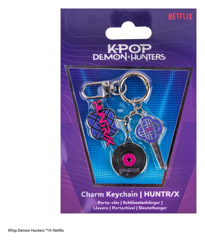 KPop Demon Hunters Charm Keychain HUNTR/X 4895205625624