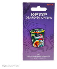 KPop Demon Hunters Pin Zoey Hamburger Noodles 4895205625396