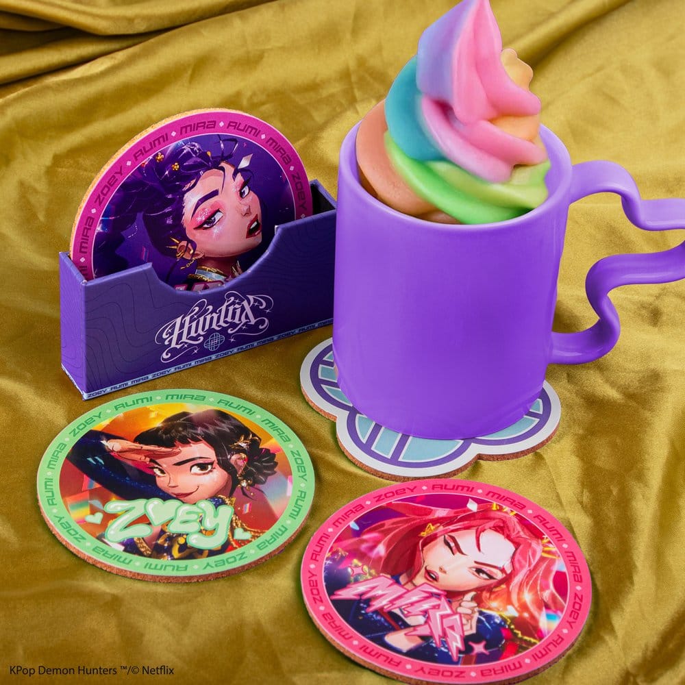 KPop Demon Hunters Set of 4 Coasters HUNTR/X 4895205624894