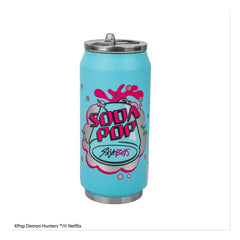 KPop Demon Hunters Thermal Straw Mug Soda Pop Can 4895205625822