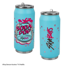 KPop Demon Hunters Thermal Straw Mug Soda Pop Can 4895205625822