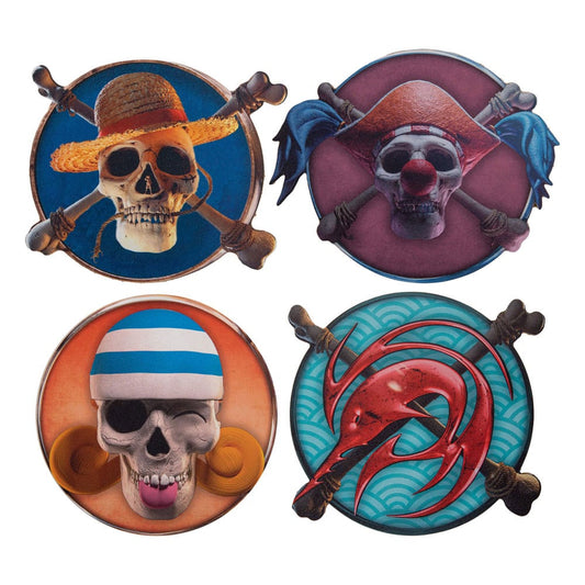One Piece Coaster 4-Pack Characters #1 4895205618749