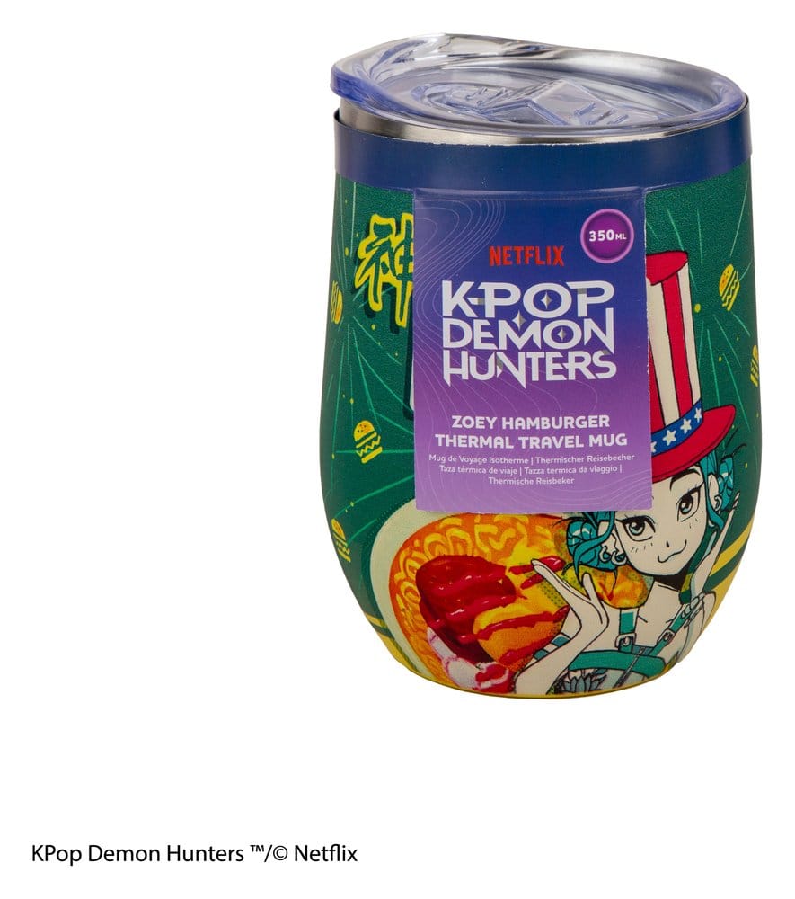 KPop Demon Hunters Travel Mug Zoey Hamburger 4895205625921