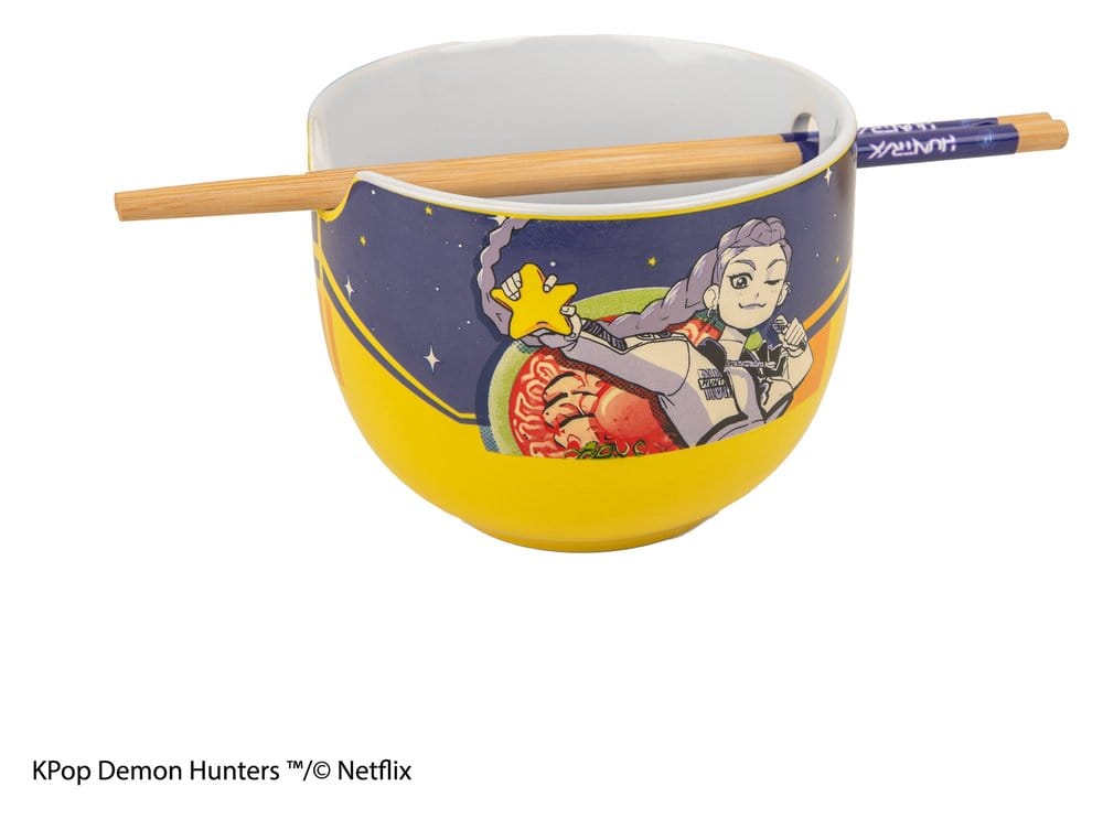 KPop Demon Hunters Ramen Bowl with Chopsticks Rumi Superstar Flavor 4895205625938
