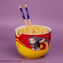 KPop Demon Hunters Ramen Bowl with Chopsticks Mira Spice Queen 4895205625945