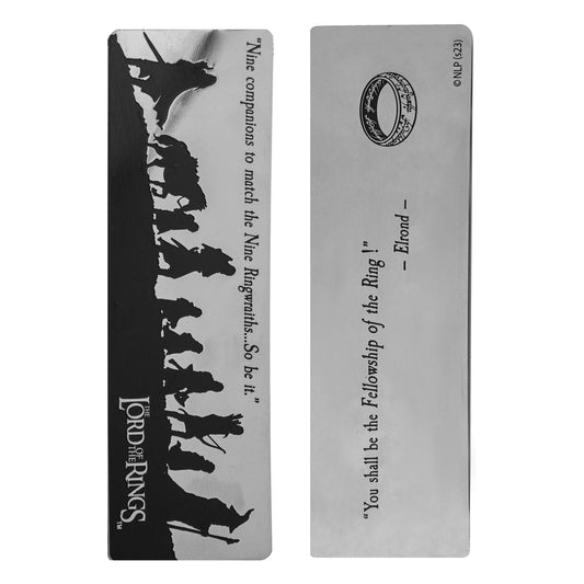 Lord of the Rings Bookmark Fellowship of the Ring 14 x 4 cm 4895205616189