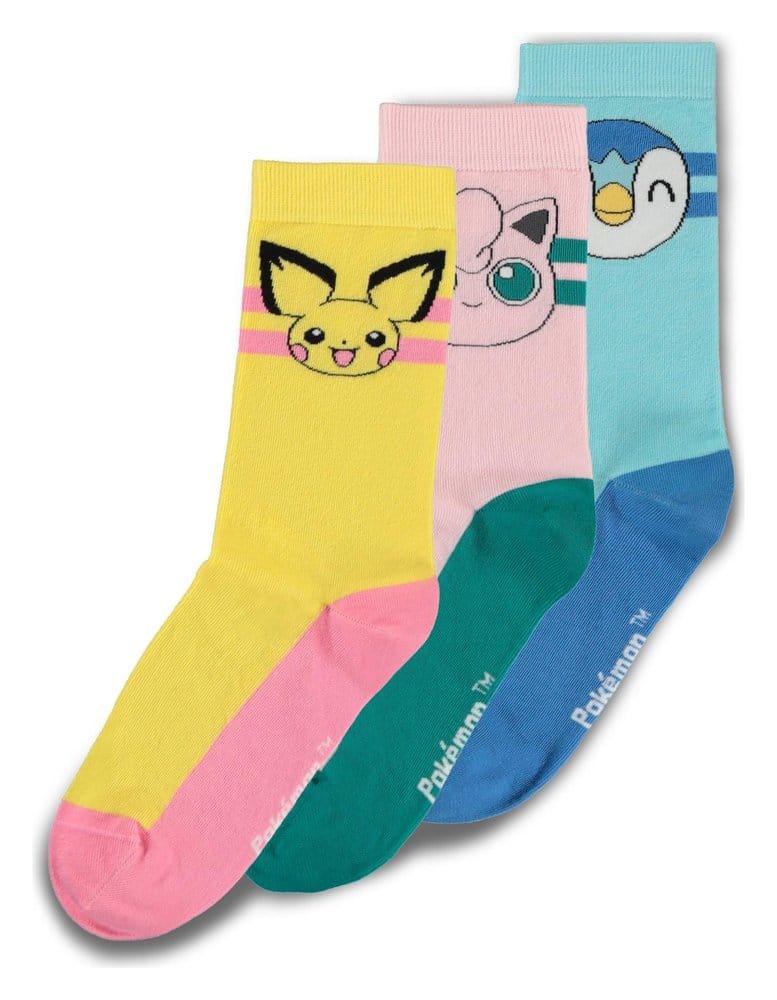 Pokémon Socks 3-Pack Crew 39-42 8718526424935