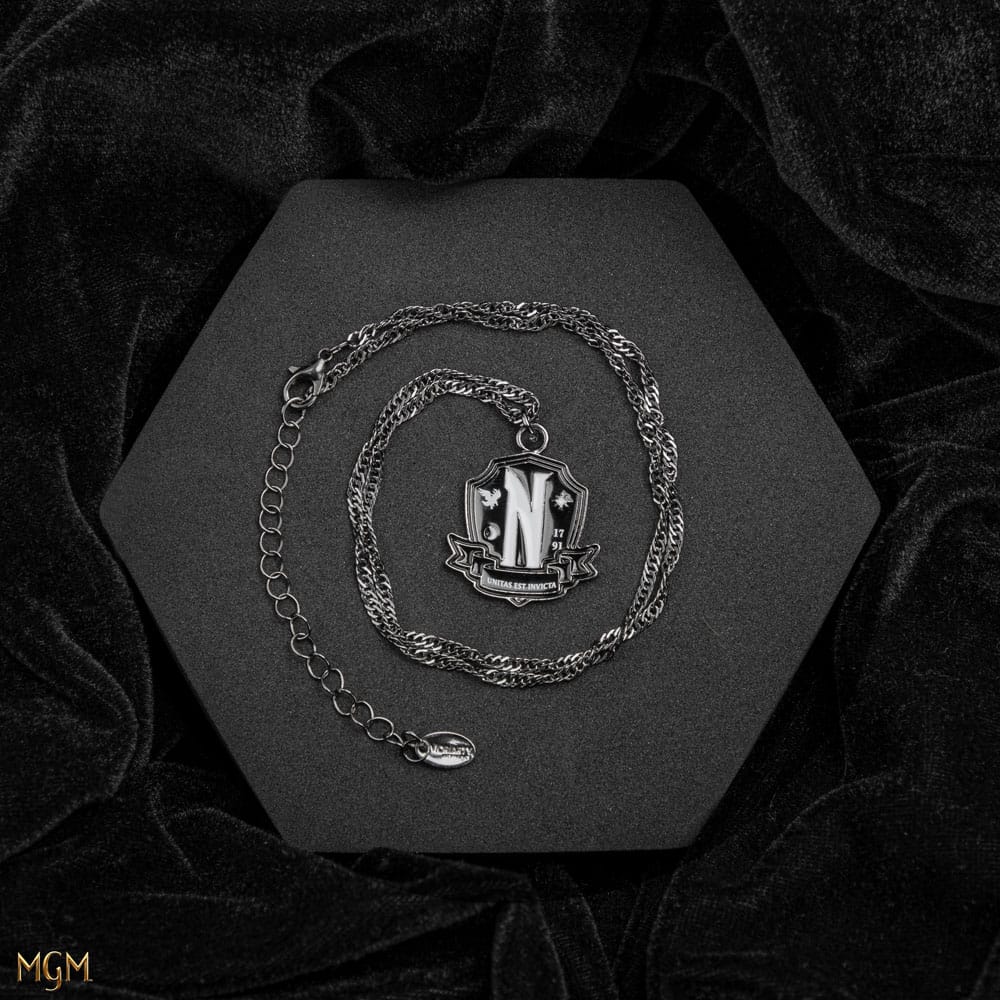 Wednesday Necklace with Pendant Nevermore Academy Black 4895205616424