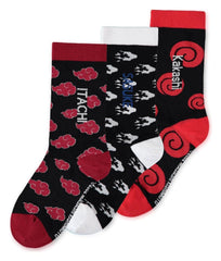 Naruto Socks Sasuke, Kakashi, Itachi 3-Pack 39-42 8718526672367