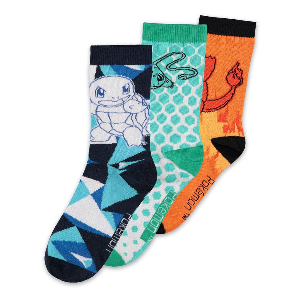 Pokemon Socks 3-Pack Crew 43-46 8718526156898