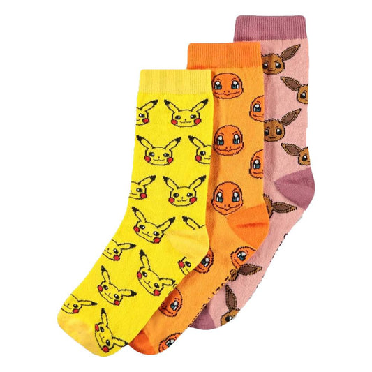 Pokémon Socks 3-Pack Three Icons 39-42 8718526133684