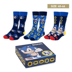 Sonic the Hedgehog Socks 3-Pack Sonic 40-46 8445484333428