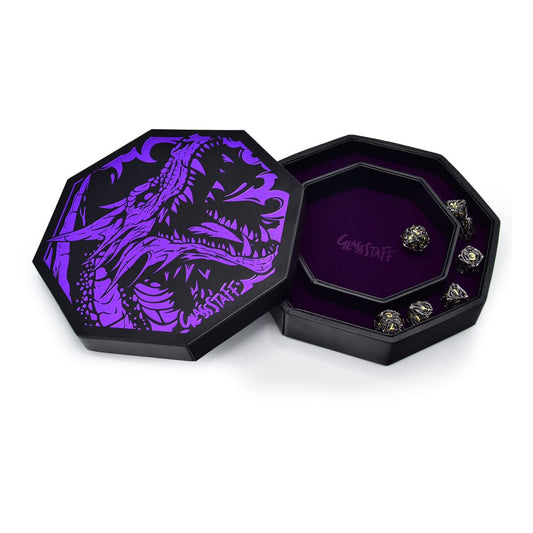 CritStones Arena Dice Tray Purple Dragon 8721008309095
