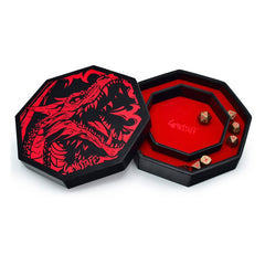 CritStones Arena Dice Tray Red Dragon 8721008309101