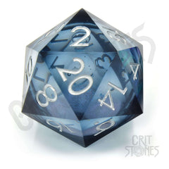 CritStones Liquid Core Dice D20 Ocean Orb 5 cm 8721008309460