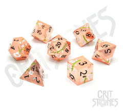 CritStones Metal Dice Set Pink Blossom (7) 8721008309927