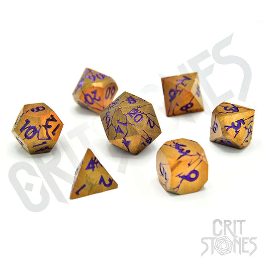CritStones Metal Dice Set Shattered Sigils (7) 8721008309996