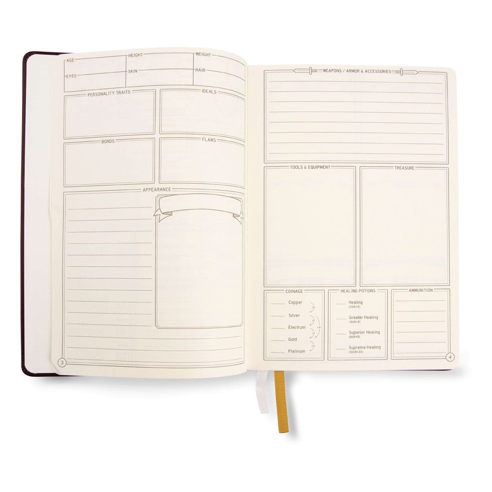 Dungeons & Dragons RPG Journal 5e Brown 8720726467490