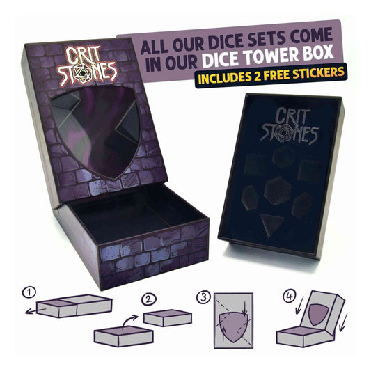 CritStones Metal Dice Set Sundered Spells (7) 8721117600496