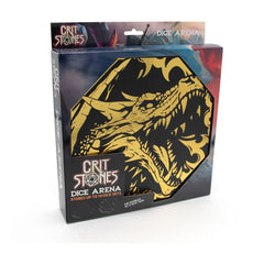 CritStones Arena Dice Tray Black Dragon (Yellow Lid) 8721117601974