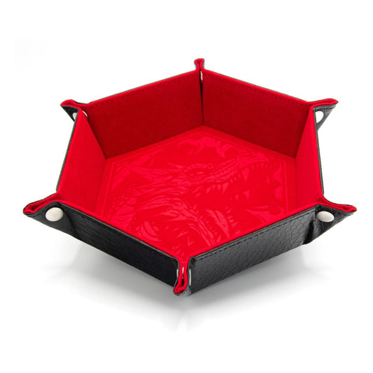 CritStones Folding Dice Tray Dragon Skin Edition Red 8721117602001