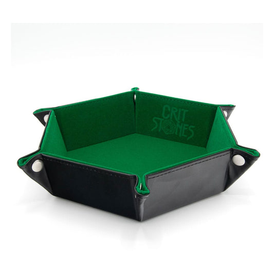 CritStones Folding Dice Tray Green 8721117602025