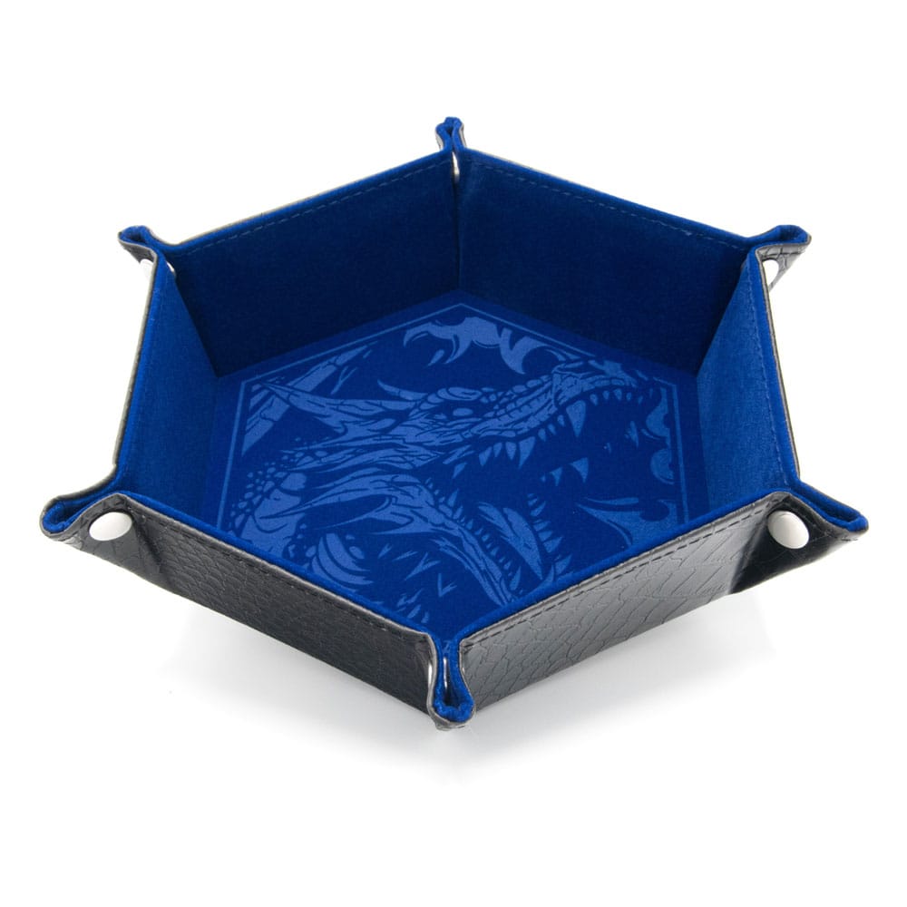 CritStones Folding Dice Tray Dragon Skin Edition Blue 8721117602032