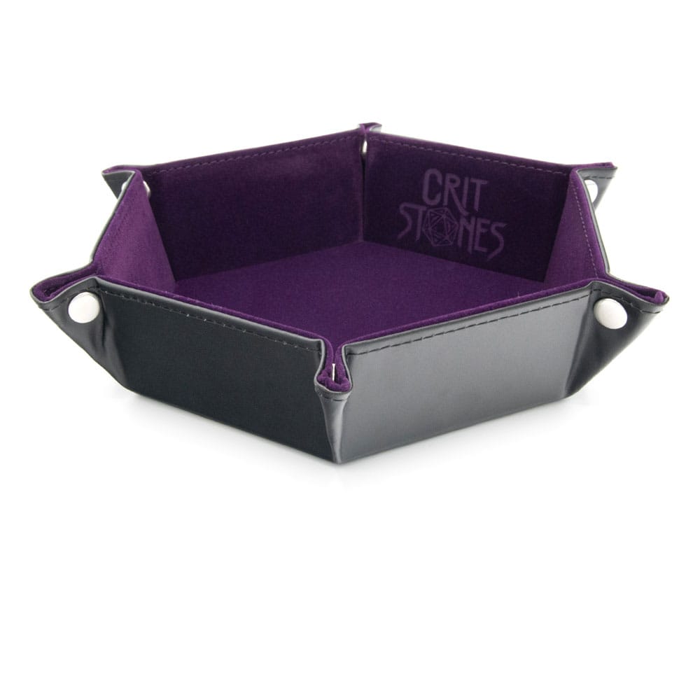 CritStones Folding Dice Tray Purple 8721117602049