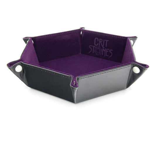 CritStones Folding Dice Tray Purple 8721117602049