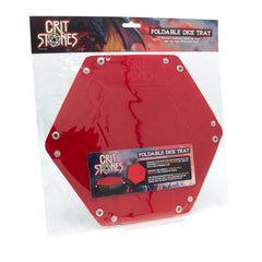 CritStones Folding Dice Tray Red 8721117602056