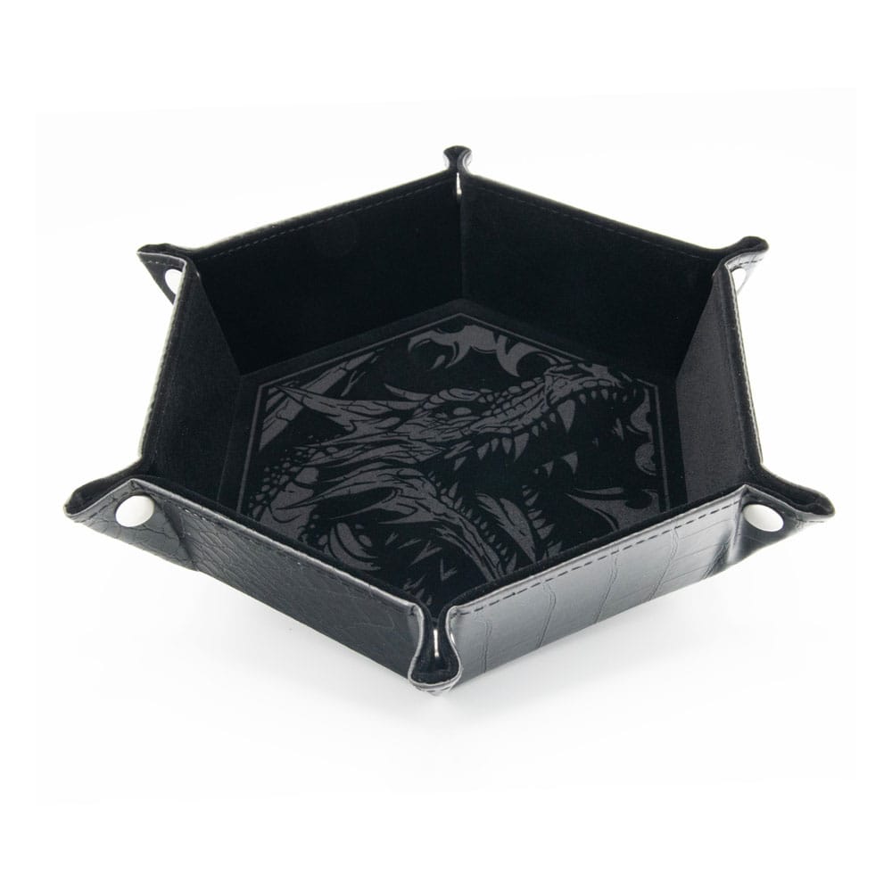 CritStones Folding Dice Tray Dragon Skin Edition Black 8721117602025