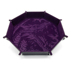CritStones Folding Dice Tray Dragon Skin XL Edition Purple 8721117602094