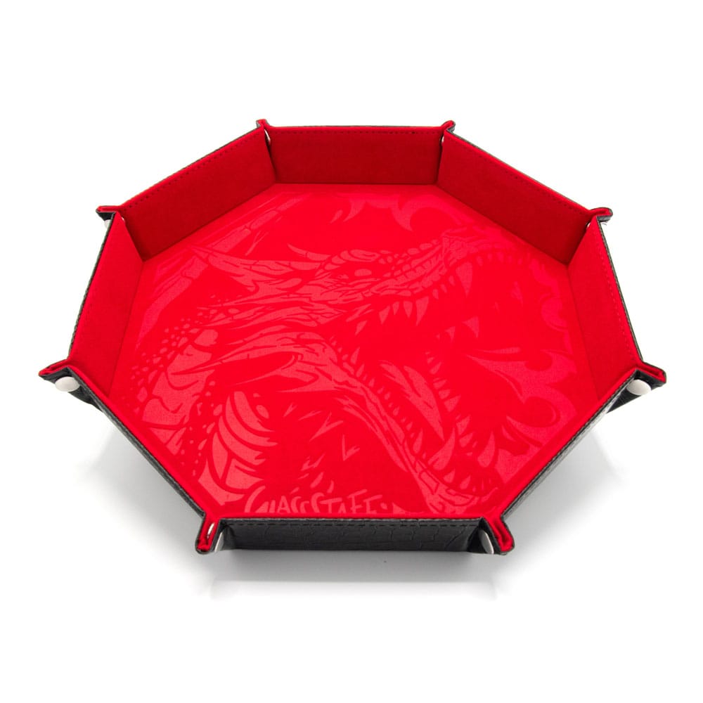 CritStones Folding Dice Tray Dragon Skin XL Edition Red 8721117602100