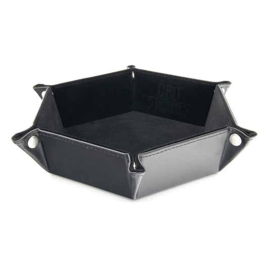 CritStones Folding Dice Tray Black 8721117602117