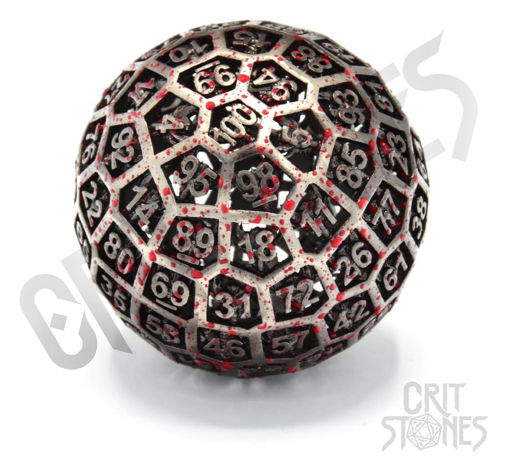 CritStones Hollow Metal Dice D100 Centigrave 8721117602254