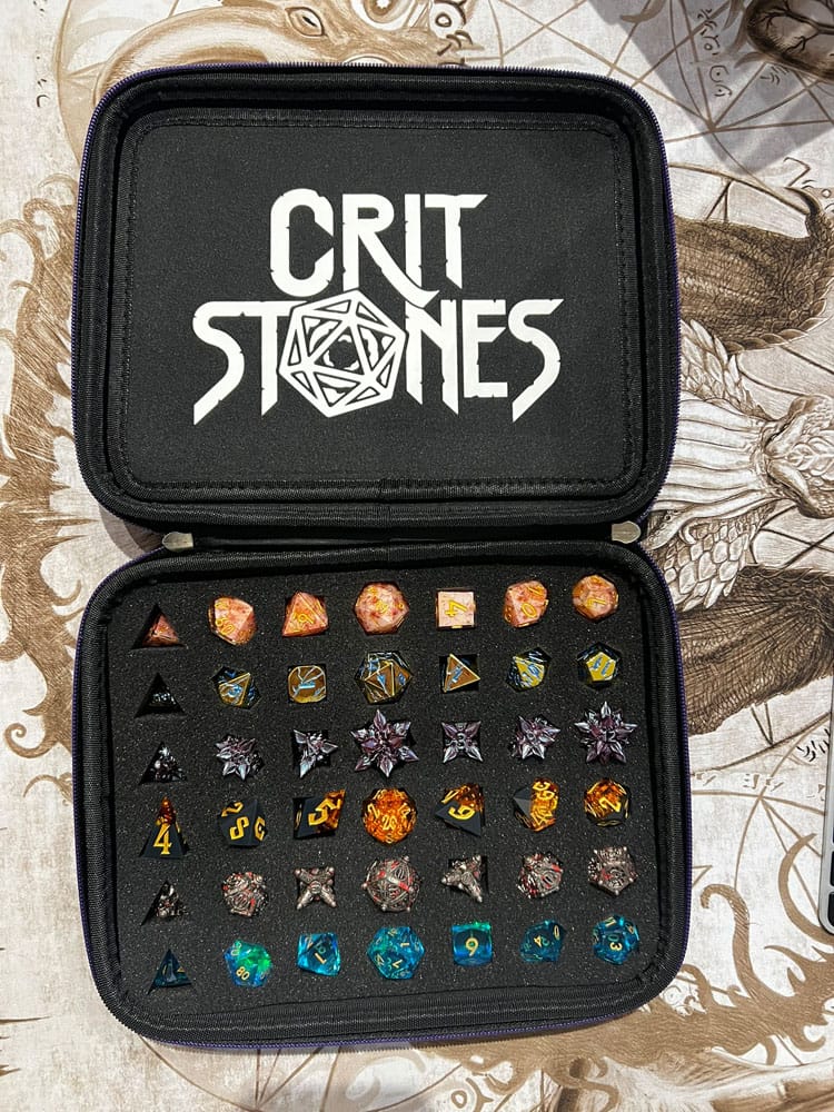 CritStones Dice Case Arcanum Green 8721117603176