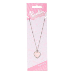 Barbie Pendant & Necklace Pink Heart Crystal 5055583451966